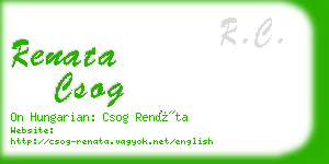 renata csog business card